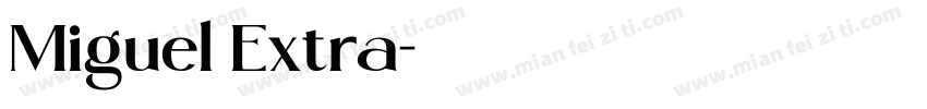 Miguel Extra字体转换